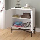 Hudson&Canal Brighton 28"W Accent Cabinet - White-Product Dimensions: 15" L x 28" W x 32" H