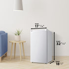 Danby Designer 3.2 cu. ft. Compact Fridge - White-Full-width freezer section