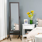 HOMCOM Full Length Mirror Free - 18.5" W x 58.25" H - Brown-2 adjustable angles offer you a better view from top to bottom 