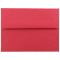 JAM Paper A6 Coloured Invitation Envelopes - 4.75 x 6.5 - Red Recycled - 50 Pack-Our envelopes are made from 30% recycled 24 lb paper and feature a straight flap gum closure with a smooth finish
