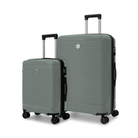 Swiss Mobility Rhodes 2-Piece Hardside Luggage set - Green-Made of lightweight and resistant polypropylene