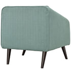 Modway Slide Upholstered Fabric Armchair - Laguna-Non-Marking Foot Caps