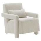 Modway Mirage Boucle Upholstered Armchair - Ivory-Modern Accent Chair