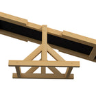 PawHut Wooden Dog Seesaw Pet Agility Equipment - Yellow-Recommended for large dogs under 66lbs (30 kg) 