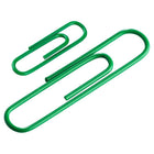 JAM Paper Combo Pack Colourful Paper Clips - Standard & Jumbo - Green - 100 Pack & 75 Pack -Quantity: 100 Standard Clips & 75 Jumbo Clips (175 in Total)