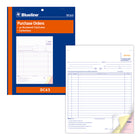 Blueline DC63 English Purchase Orders Book - 50 Triplicates-Manifold book with flexible blue cover