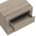 Manhattan Comfort Soren 26" Contemporary 2-Drawer Nightstand - Natural Oak-Available in Whitewashed Oak, Natural Oak and Charcoal Grey