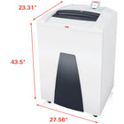 HSM Securio P44CL5 19-Sheet Micro-Cut Department Shredder-Convenient removal and emptying of the removable collecting bag