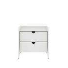 Manhattan Comfort Coney 19.68" Mid-Century Modern Nightstand - White-Mid-Century Modern Nightstand for Bedroom Use