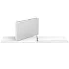 Davis Group Easyview Premium 11" x 17" Spreadsheet Binder - Angle D Ring - Customizable - 1" - White - 2 Pack-1"