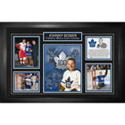 Johnny Bower Career Collage - Framed Print - 36" x 24"-Premium print framed