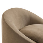 Modway Sadie Slipcovered Linen-Blend Round Accent Chair - Almond-8