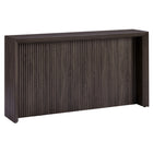 Hudson&Canal Piedmont 56"W Console Table - Alder Brown-A modern contemporary design for your entryway, living room, den, and more