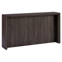 Hudson&Canal Piedmont 56"W Console Table - Alder Brown-A modern contemporary design for your entryway, living room, den, and more