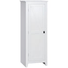 HOMCOM 48" H Kitchen Pantry Cabinet with Barn Door - White-Four-tier layout maximizes vertical storage 
