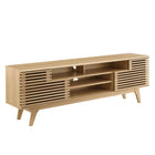 Modway Render 71" Media Console TV Stand - Oak-Mid-Century Modern TV Stand