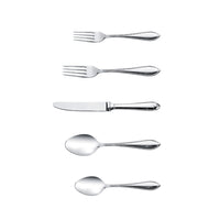 Minimal 20-Piece Stainless Steel Hera Flatware Set, Service for 4-20-piece set of 18/8 stainless steel flatware for everyday use or special occasions