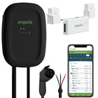Emporia Classic Level 2 48A Hardwired J1772 EV Charger and Vue 3 2-Phase Load Management Bundle - Black-Designed for indoor and outdoor installation with a rugged watertight nema type 4 enclosure to protect against environmental conditions, may qualify for local rebates depending on your area