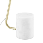 Modway Ayla Marble Base Floor Lamp - Satin Brass-8