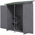 Outsunny Garden Storage Shed with Asphalt Roof - 55" x 30"-Solid sheet roof and floor 