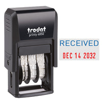 Trodat 4850 Mini Text Dater - "Received"-Self-inking, so no re-inking mess to deal with