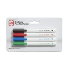 TRU RED Dry Erase Markers - Fine Tip - Assorted - 4 Pack-Write and erase on whiteboards, glass, and other dry erase surfaces