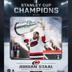 Frameworth Carolina Hurricanes 2026 Stanley Cup Champions: Jordan Staal Ice Design PhotoGlass Framed Photo - 18" W x 22" H-Officially licensed NHL and NHLPA photo: Jordan Staal 16x20 PhotoGlass Frame Carolina Hurricanes 2026 Stanley Cup Champions Ice Design for Carolina Hurricanes fans and collectors