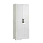 Sauder Storage Cabinet - White-Multi-room storage: This functional cabinet can meet your storage needs in a variety of rooms – living room, kitchen, office, or laundry/utility