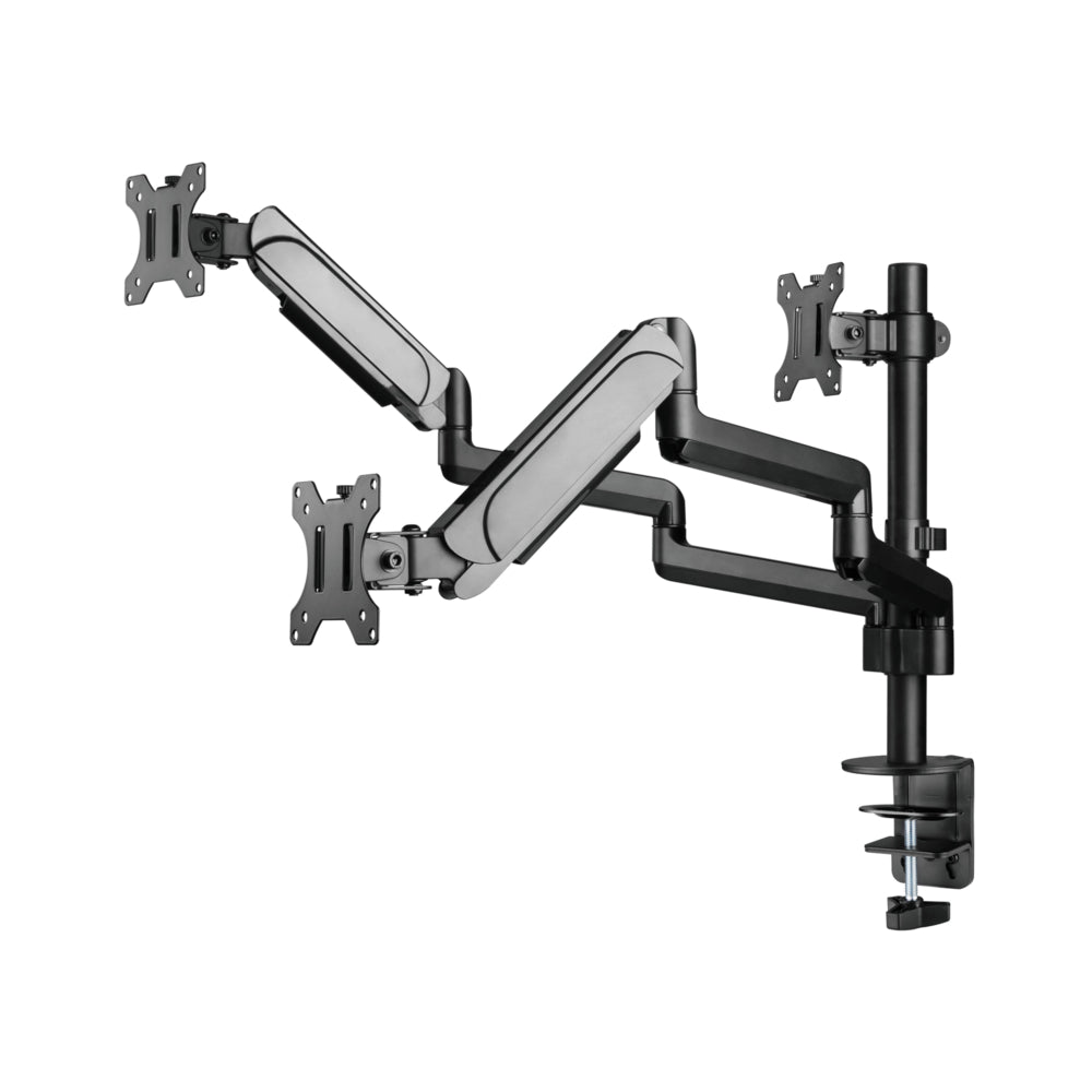 Uplite Triple Monitor Mount Arm Pole Height Adjustable Stand for