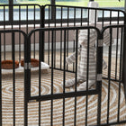 PawHut 6-Panel Heavy Duty Dog Playpen with Door for Small Dogs-Outdoor or indoor use, if indoors, you'd better add a pad on the bottom