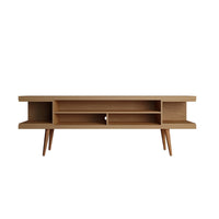 Manhattan Comfort Utopia 70.47" Modern TV Stand - Maple Cream-Mid-Century Modern Free Standing TV Stand for Living Room and Bedroom use