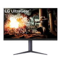 LG 32" G-SYNC IPS Gaming Monitor - 32GS75QX-B-The screen resolution is 2560 x 1440