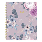 Blueline 2026 Lavender Floral Weekly/Monthly Planner with Monthly Tabs - 11'' x 8-1/2'' - Trilingual-Weekly planner with ruled space for each day of the week
