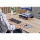 Fellowes Breyta XL Mousepad with HEX Cushion - Blue-Built to last with 5-year limited warranty
