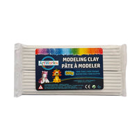 DBLG Imports Artworks modeling Clay - 500g - White-Soft and pliable, will not stain hands or surfaces 