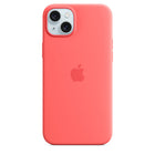 Apple Silicone Case with MagSafe for iPhone 15 Plus - Guava-Model Compatibility: Apple iPhone 15 Plus