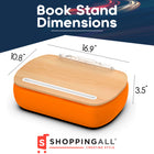 ShoppingAll Lap Desk Beanbag Book Holder Cushion Pillow Stand - Orange-8