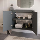 Modway Bryn 30" Wall-Mount Bathroom Vanity - Grey-Soft-Close Doors