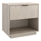 Hudson&Canal Karten 24" Nightstand - Alder White-Modern contemporary design for your bedroom, guest suite, or anywhere you need a little extra storage