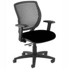 Nightingale Malibu Mid Back Plastic Mesh Chair - Black-Self-weighted mechanism for the perfect tension control with tilt lock, pneumatic height adjustment, and built-in seat slide controller