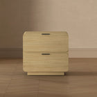 Manhattan Comfort Chrystie 26" Contemporary Modern 2-Drawer Nightstand Set - Natural-10