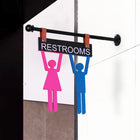 Futech Projecting Washroom Sign with Man/Woman-Indoor Use