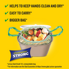 Glad Small Compostable Drawstring Bags - Unscented - 10 L - 15 Pack-FOR USE IN ACCEPTED MUNICIPAL PROGRAMS: For use where compostable bags are accepted. Check your municipal website for details.