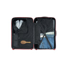 Reebok GO Collection Large Hardside Luggage - Red-Signature lined interior features a dividing panel, multiple pockets, and tightening straps to organize your gear