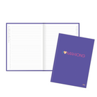 Hilroy Mahjong Large Notebook - 8.375" x 10.875" - Lined - 80 Sheets - Purple-80 ruled sheets (160 pages)