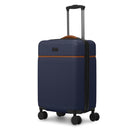 Bugatti Cannes 18.5" Hardside Carry-on Luggage - Navy-Made of lightweight and resistant ABS/PC with Pu trims
