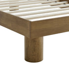 Modway Runa Wood Twin Platform Bed - French Oak-Weight Capacity: 794 lb