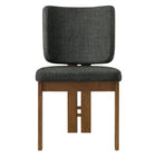 Modway Alba Armless Upholstered Dining Chairs - Charcoal - 2 Pack-9