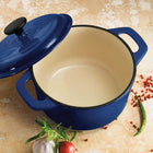 Tramontina 3.5 Qt Enameled Cast Iron Covered Dutch Oven - Red-Cast-iron cookware ensures even heating and excellent heat retention