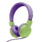 Limited Too Girls' Colourburst Foldable Headphones with Mic - Purple-Wired headset
